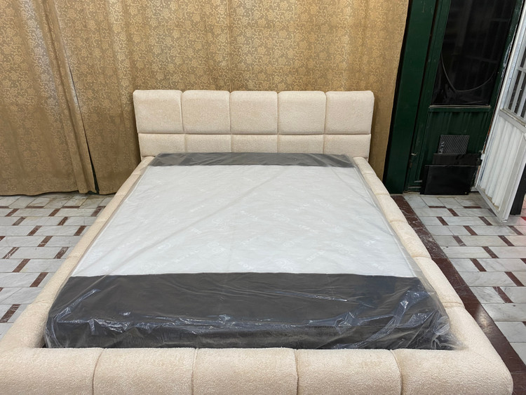 تخت دونفره سپیدار پارچه تدی